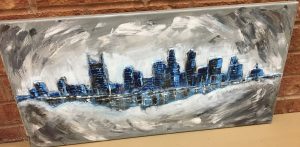 Nashville Skyline Painting