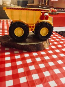 themed birthday party trucks and trains